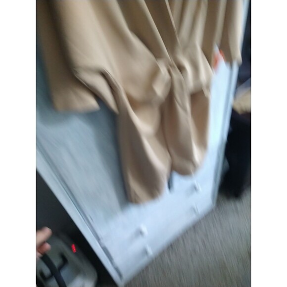 Asus Wide Sleeve Thai Front Knee Length Dress Sz 8 Tan Boho Cottage Core... - Picture 6 of 9